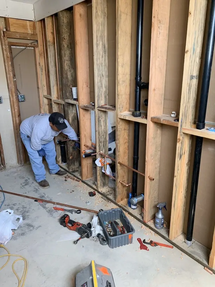 Commercial rough-in plumbing for Water Heater Replacement in Monroe Township